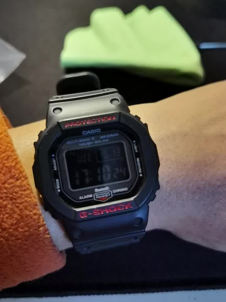 尚卡亚代用卡西欧gshock表带dw5600g5600gwb5600小方块树脂手表带胶环