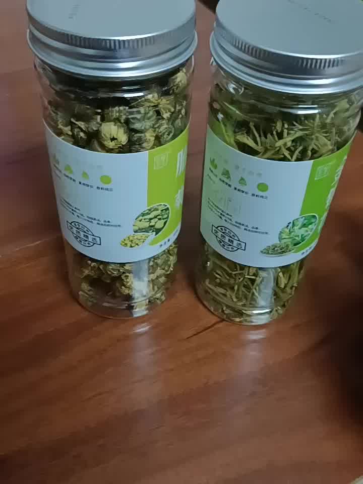 金银花菊花茶散装平邑金银花泡茶泡水益补萃手工精选袋装50克全绒毛