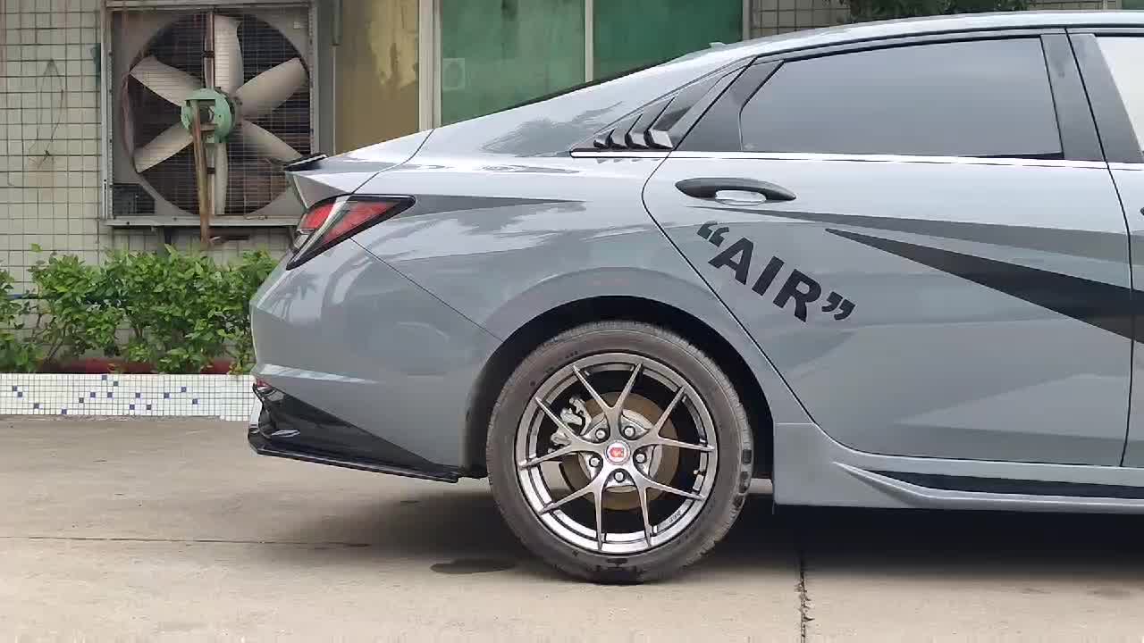 第壹社 21款伊兰特改装小包围防护套件 七代伊兰特改装包围前铲侧裙后