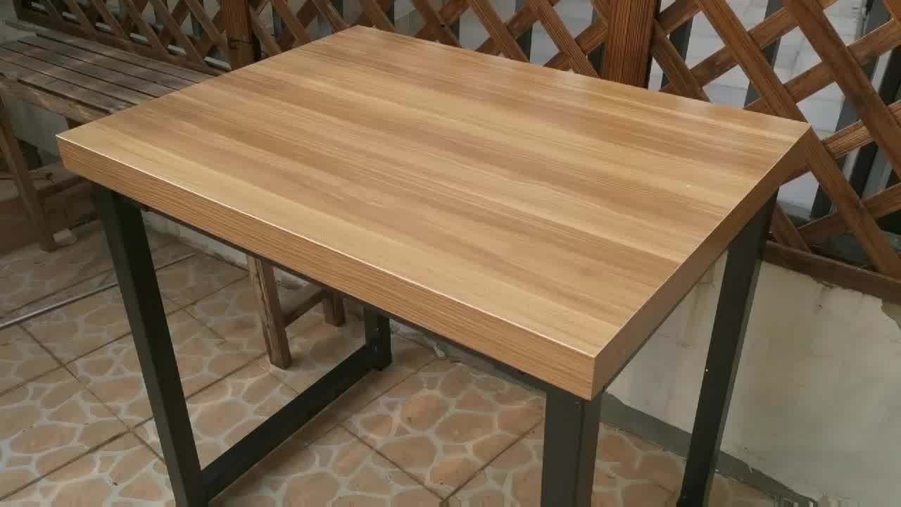 秋植居电脑桌子家用台式简约办公学习黄木纹色1006075cm赠品纸抽袋