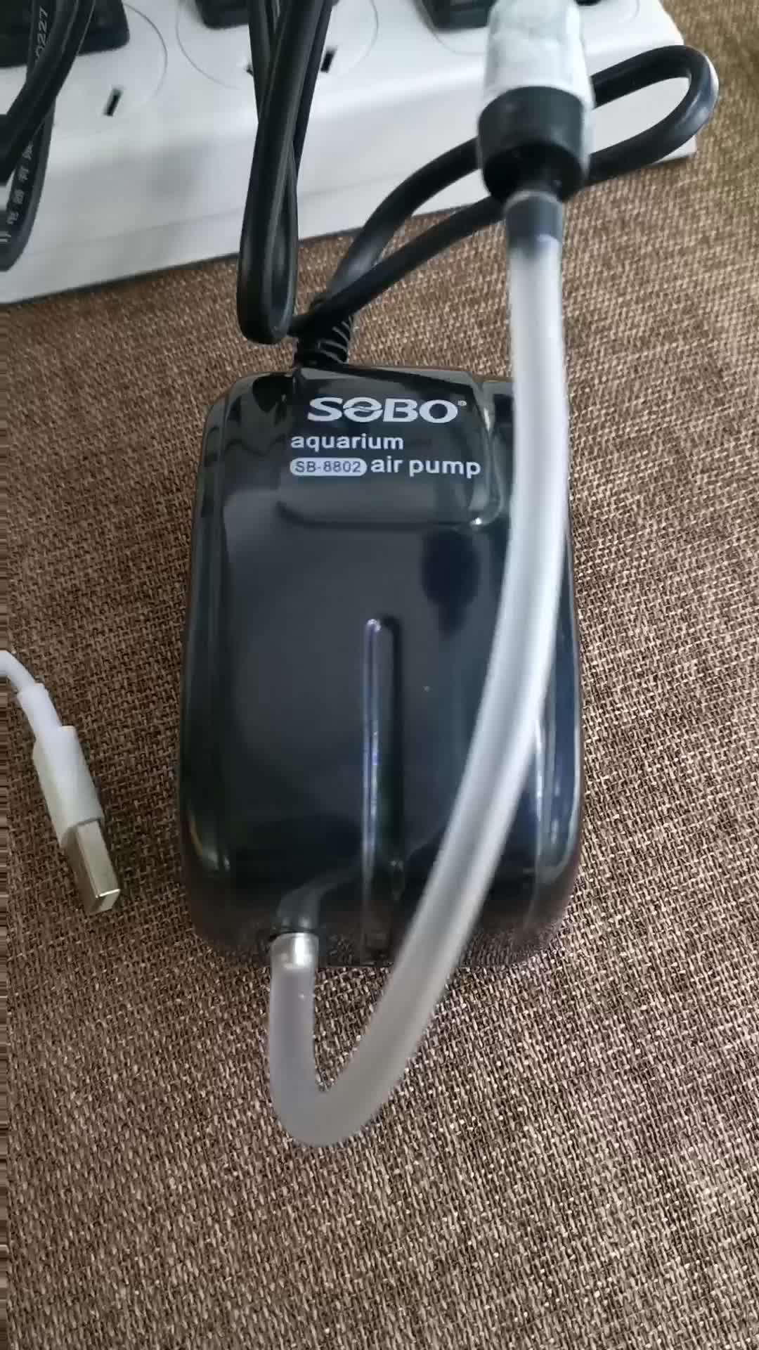 sobo松宝鱼缸增氧泵氧气泵水族箱充氧泵养鱼氧气泵打氧气增氧机双孔