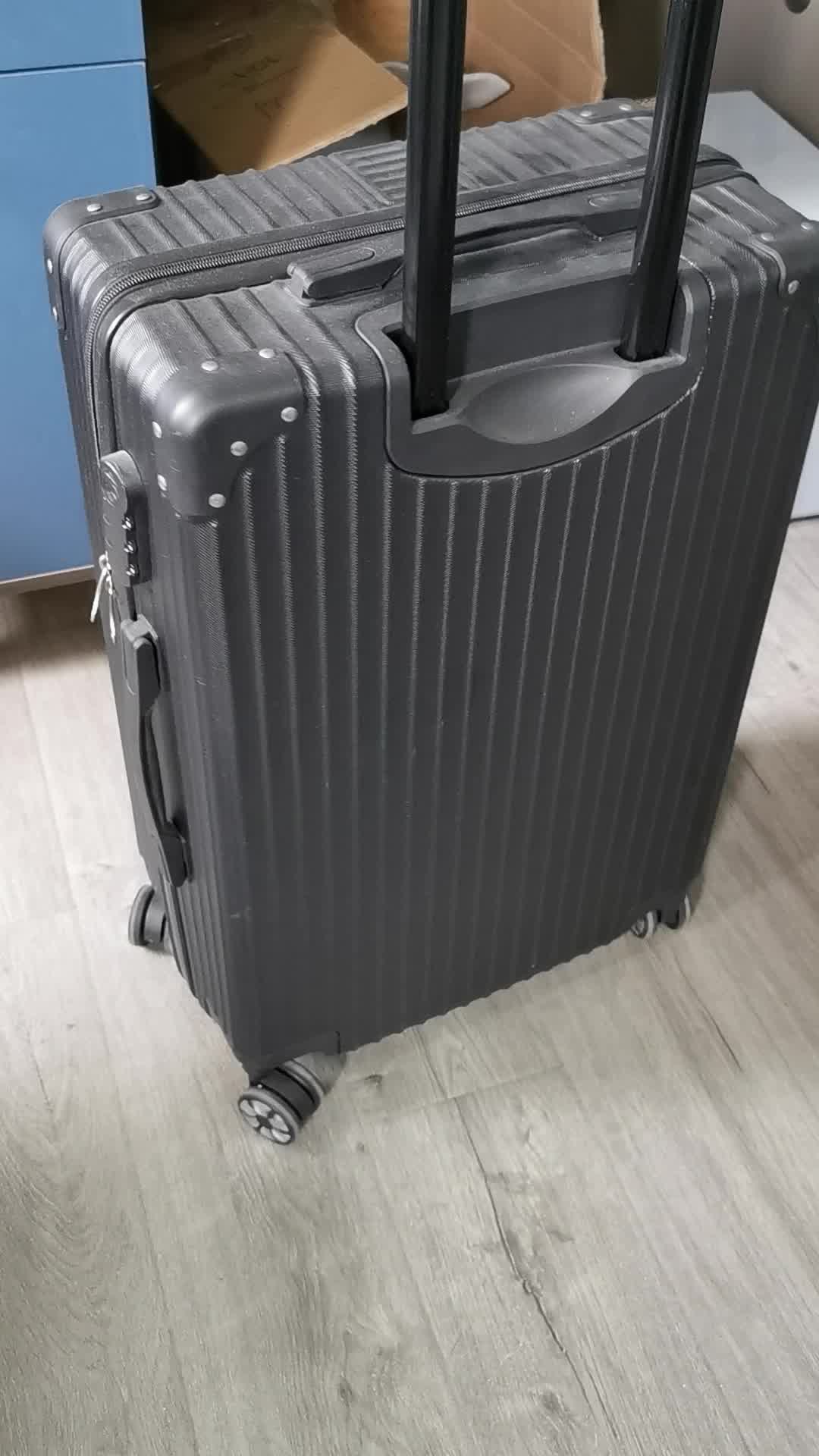 南极人(nanjiren)拉杆箱直角款拉链行李箱男ins网红旅行箱万向轮登机