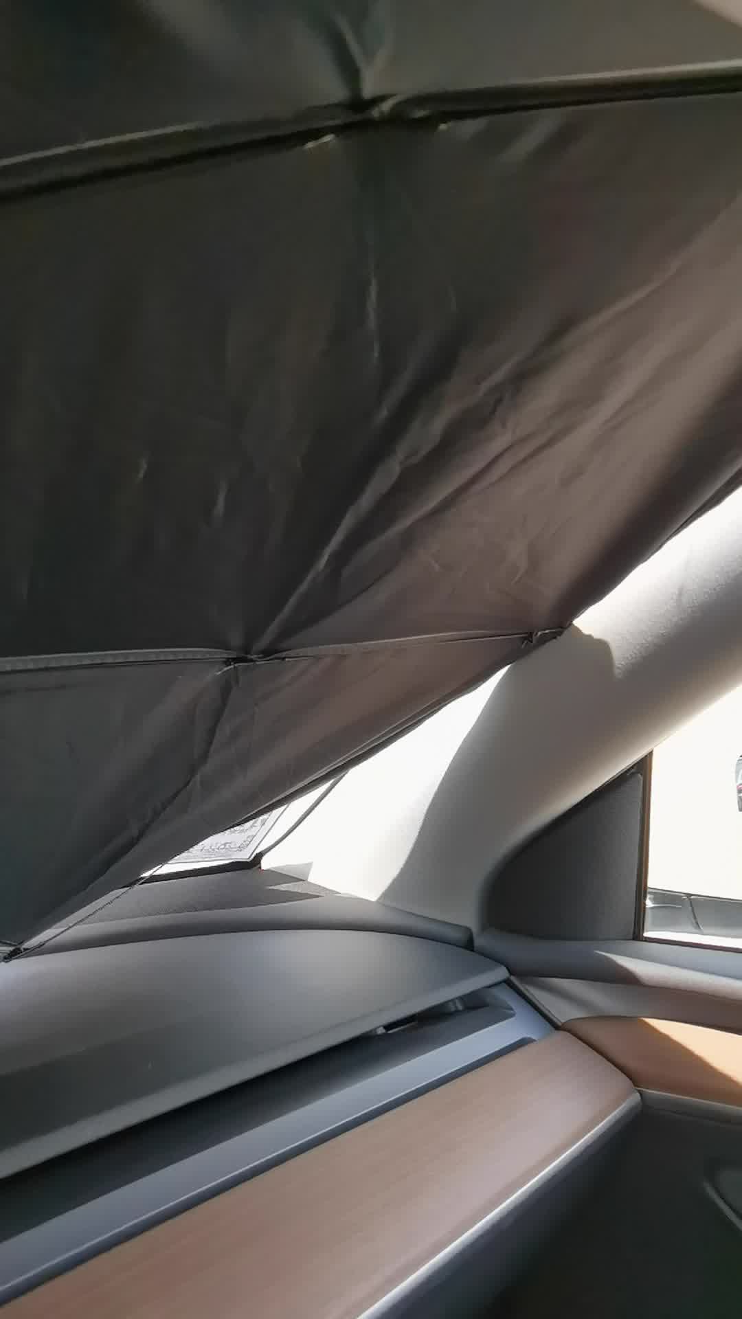 适用于特斯拉遮阳挡model3ymodelxs汽车前挡玻璃隔热帘遮阳伞特斯拉