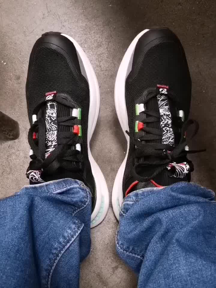 风行10代plus乔丹男鞋运动鞋2021新款科技跑鞋减震耐磨跑步鞋黑色乔丹