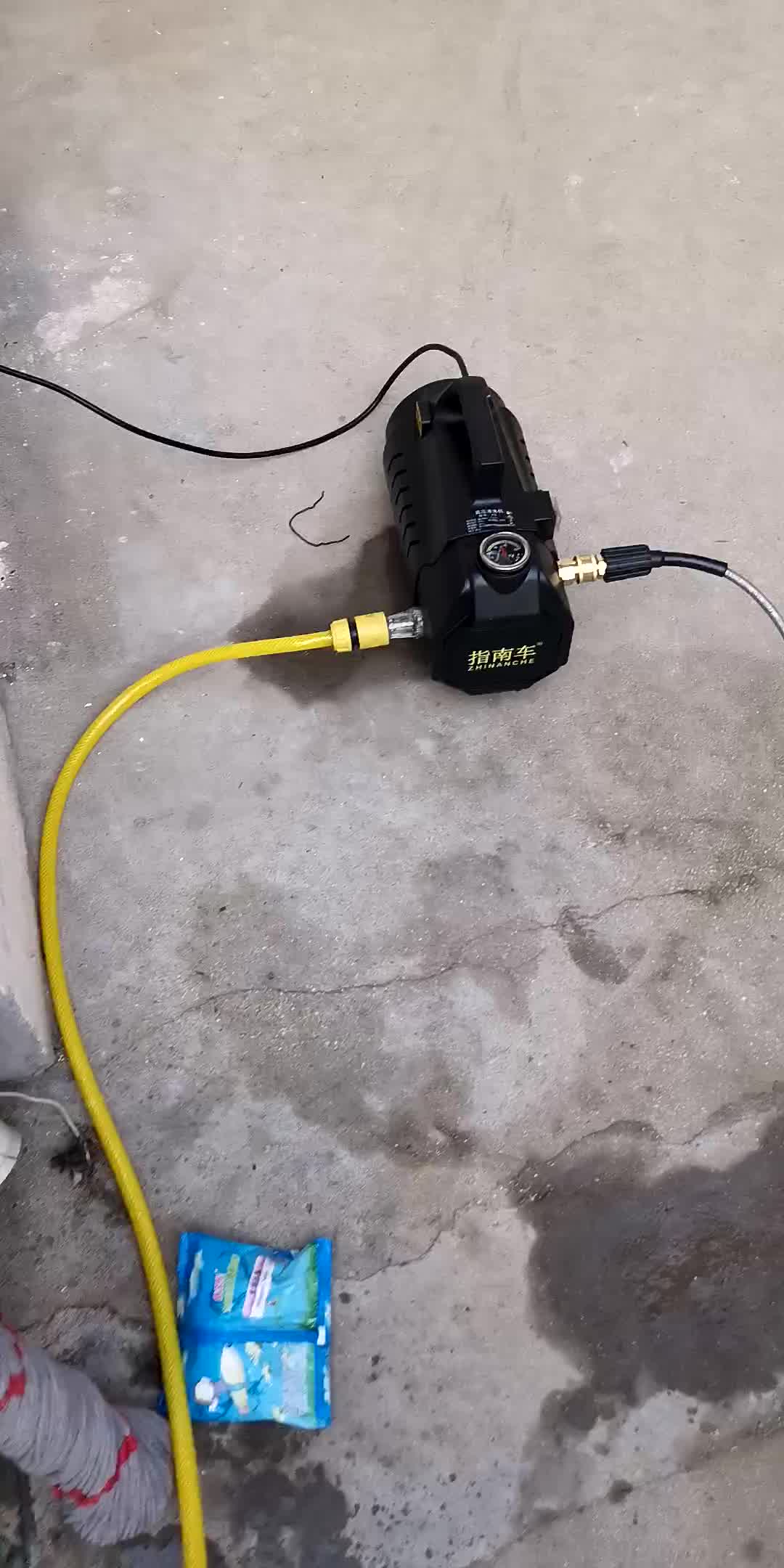 指南车家用高压洗车机x5便携式水泵水枪自吸清洗机220v清洗机洗车神器