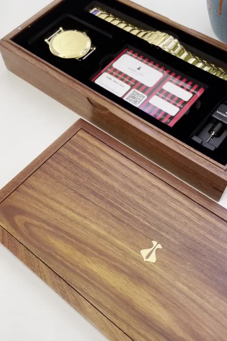 magic vein 南非天然黑檀元素 black sandal wood 轻奢女士宝石腕表