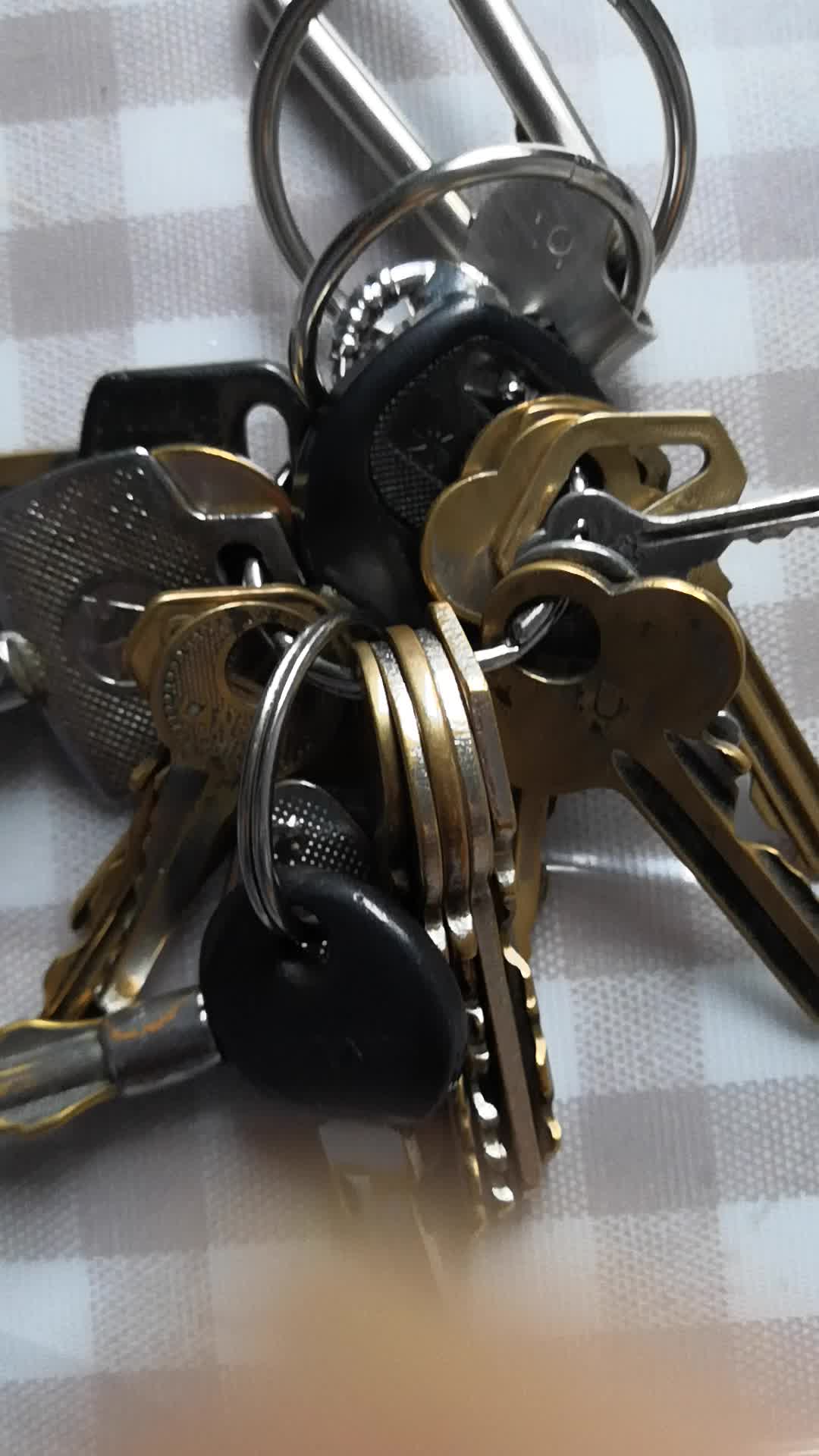 laazee不锈钢钥匙扣防丢结实耐用汽车钥匙扣男士腰挂扣生日礼物送老板