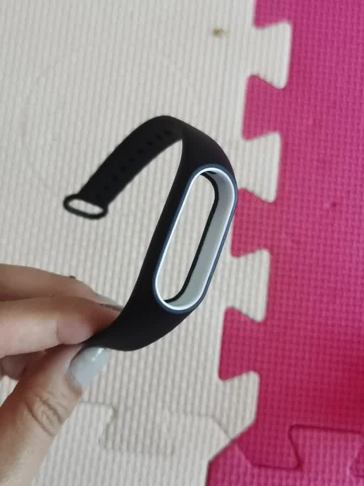 小米mi手环二代手环配件多彩硅胶防水表带 适用小米智能运动替换腕带