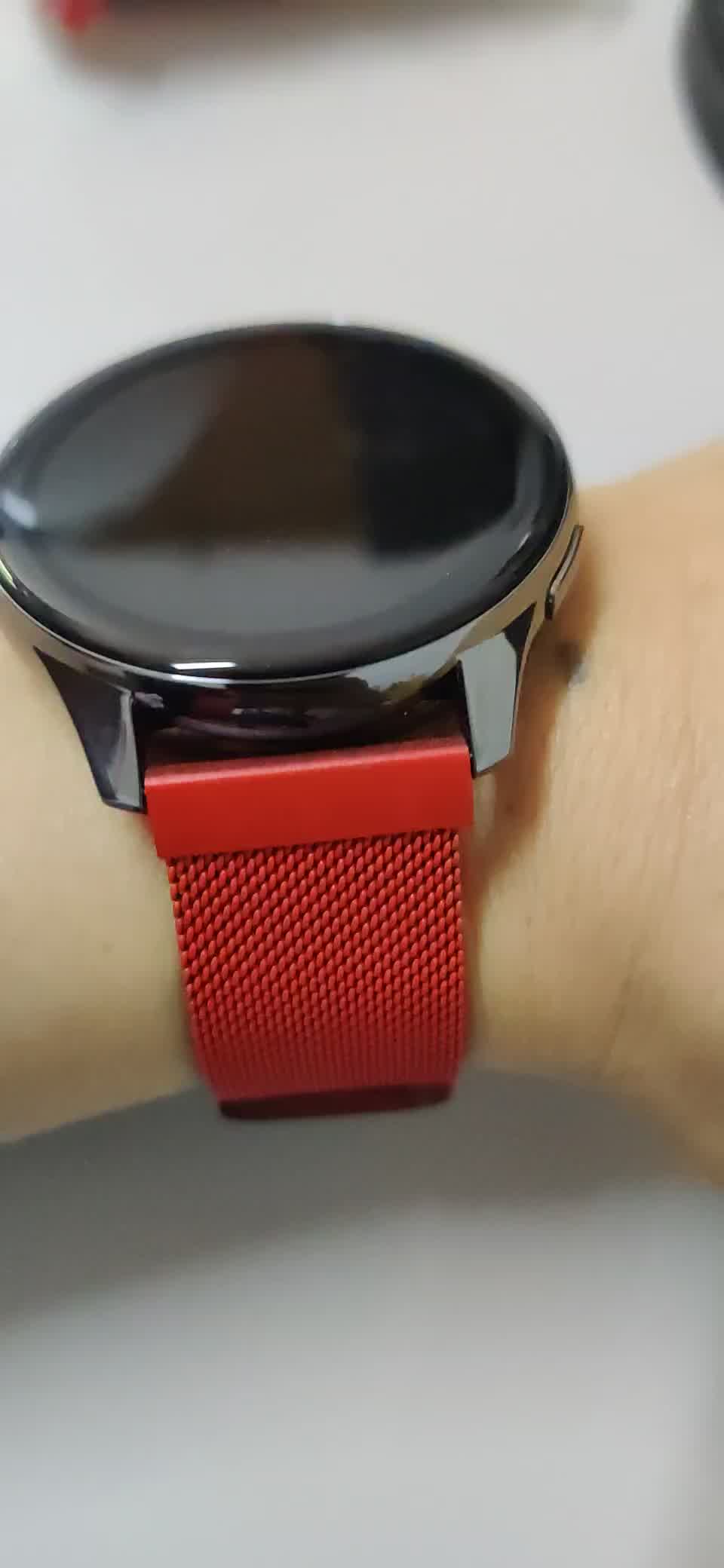 【米兰磁吸】黑 红 一加手表专用表带-22mm