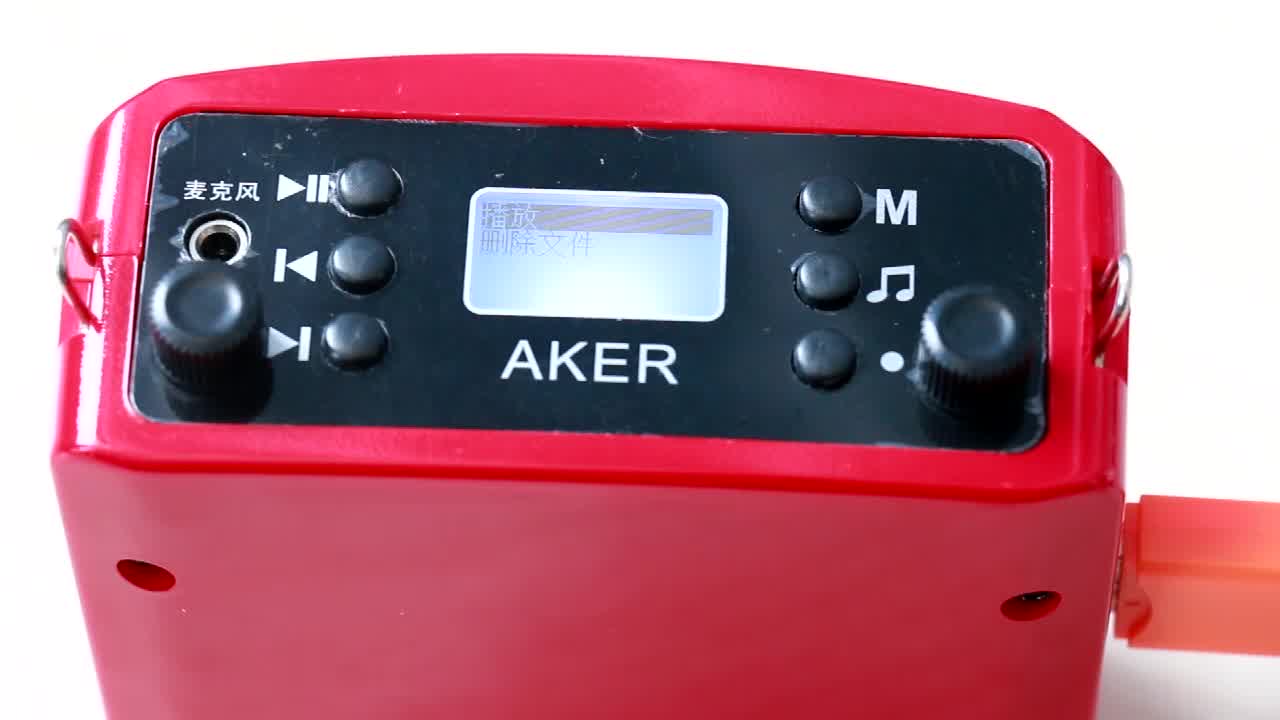 爱课(aker) 蓝牙扩音器教师消除原音卡拉ok伴奏音箱音响ak25液晶显示