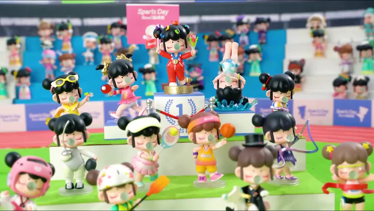 若来盲盒nanci囡茜运动会奥运会手办女孩生日礼物nanci运动会单盒随机