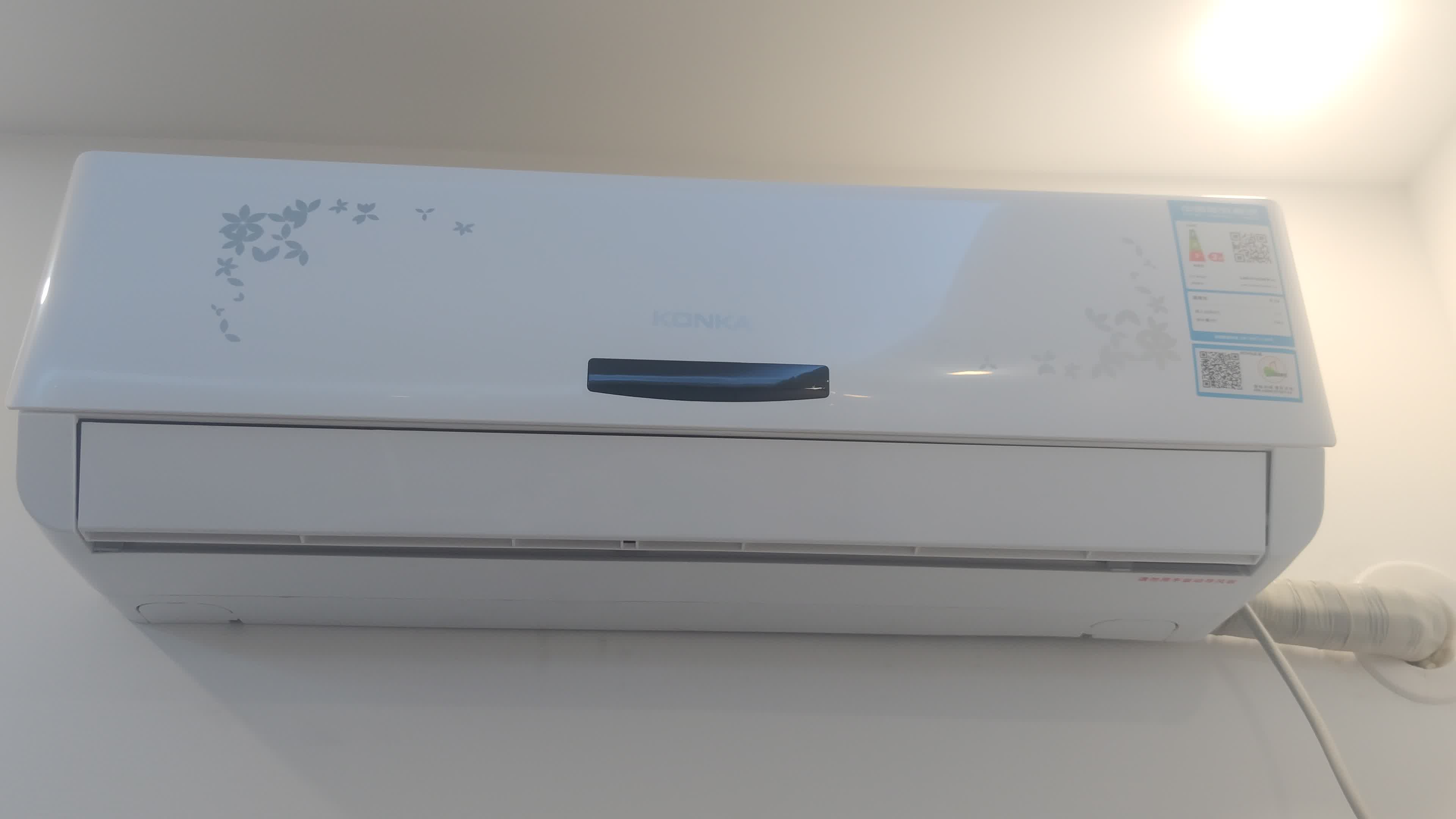 康佳kfr-23gw/dyg01-e3】康佳(konka)小1匹 壁挂式 快速冷暖 定速空调