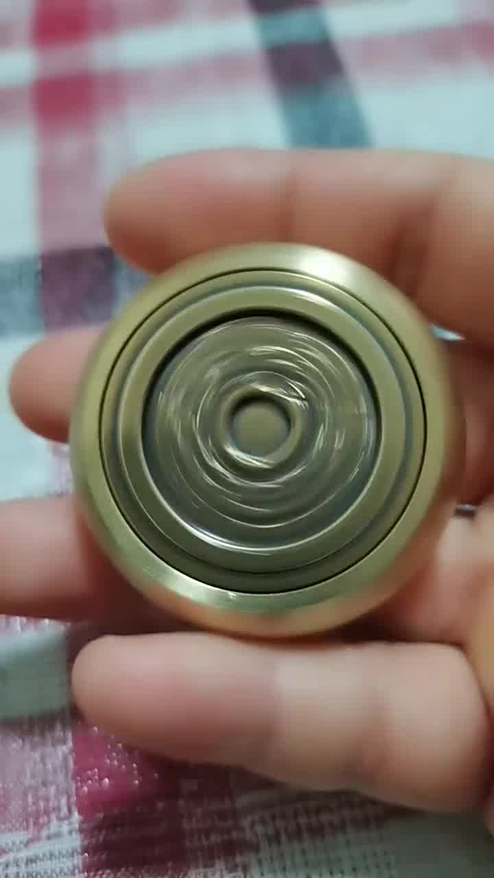 赟娅牛转乾坤纯铜指尖陀螺铜钱转钱手把件成人减压神器edc手指陀螺