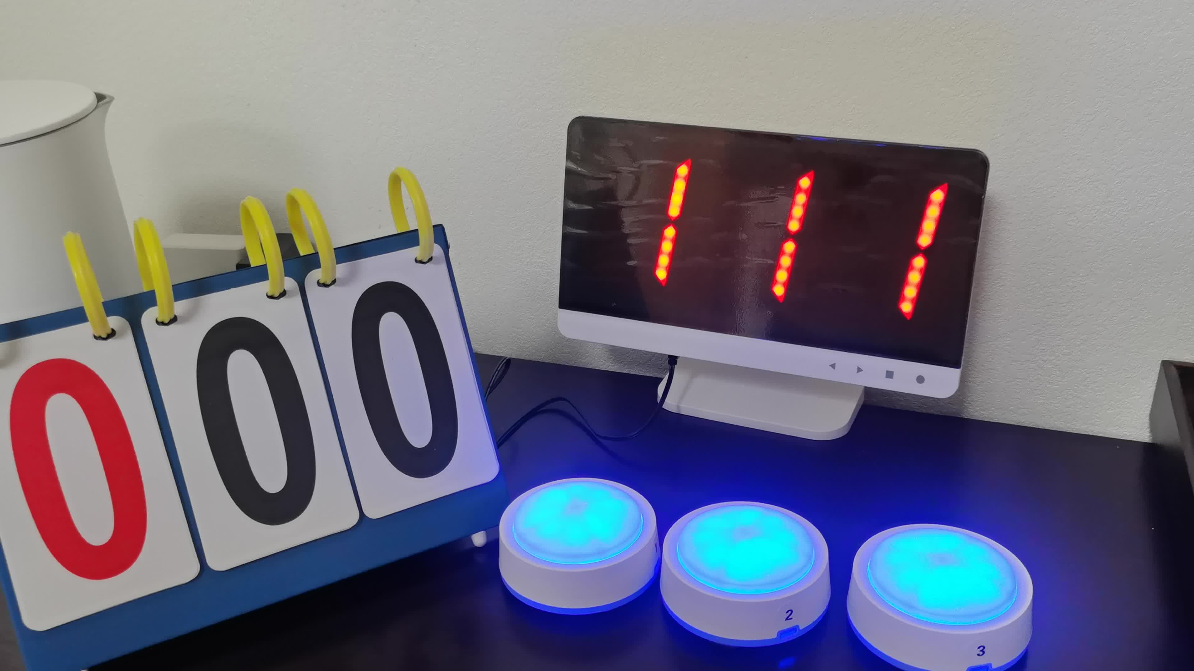 比西特智能语音无线抢答器知识竞赛抢答器套装简易无线抢答器4组