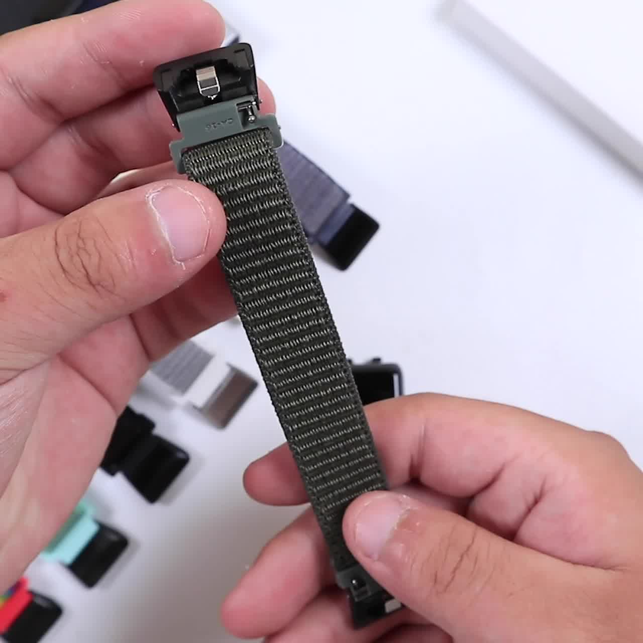 适用华为荣耀手环6丨6pro精织尼龙表带尼龙回环nfc版荣耀手环透气运动