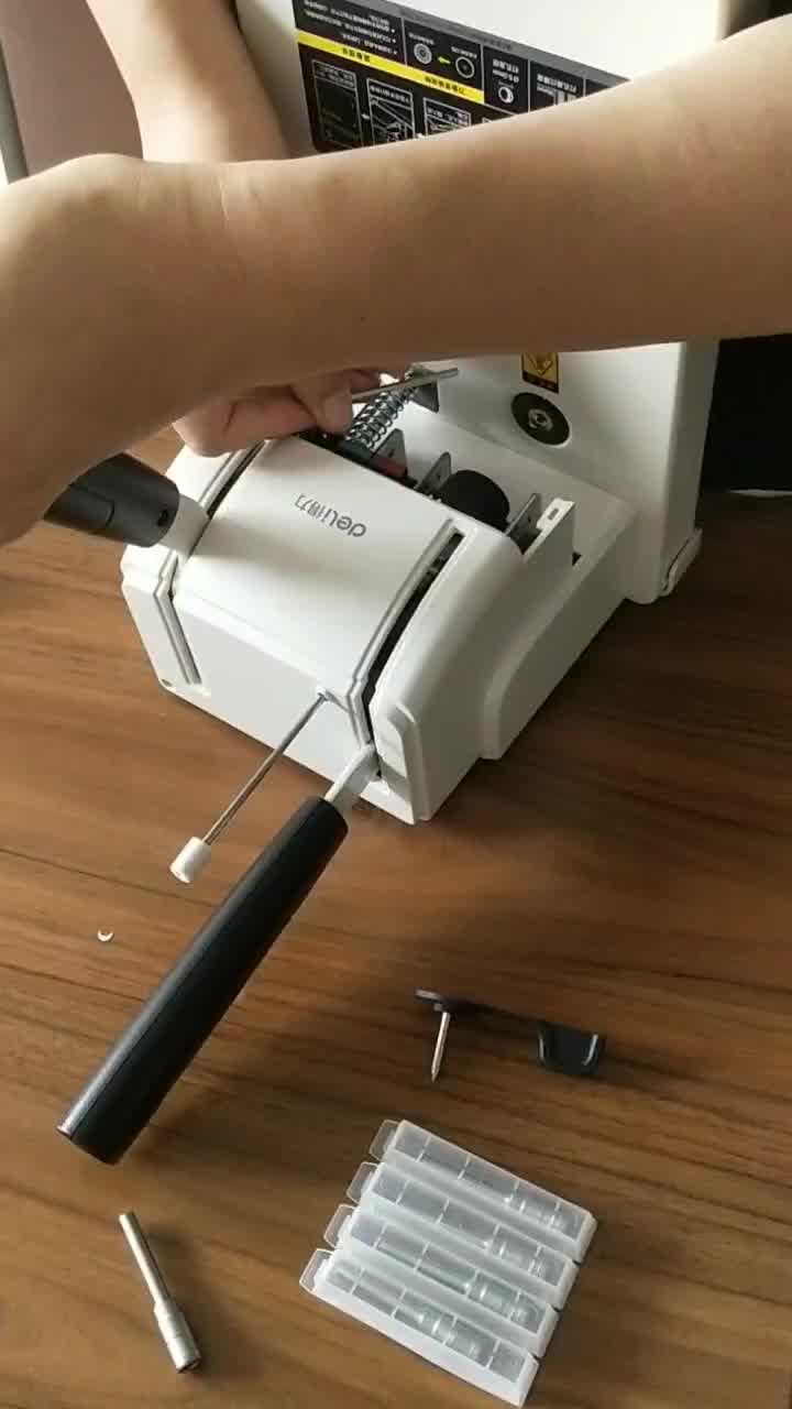 适用得力38463821388838813880财务装订机凭证钻刀打孔空心钻头柯蕴