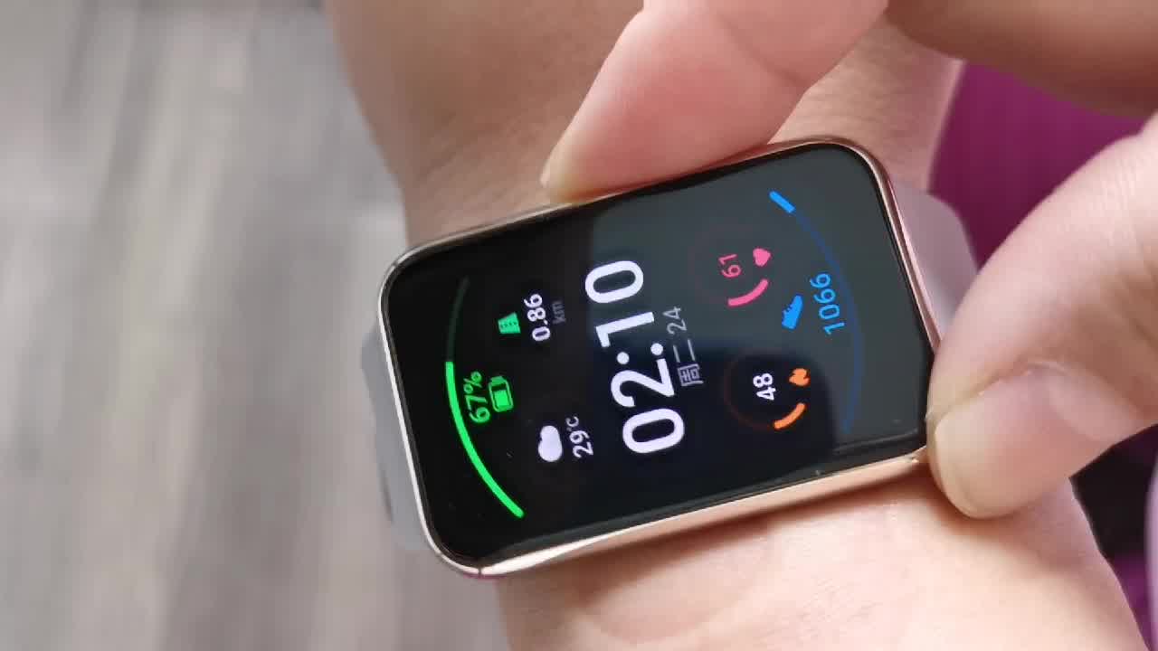 华为智能手表watchfit运动智能96种运动模式nfc门禁支付男女成人薄荷