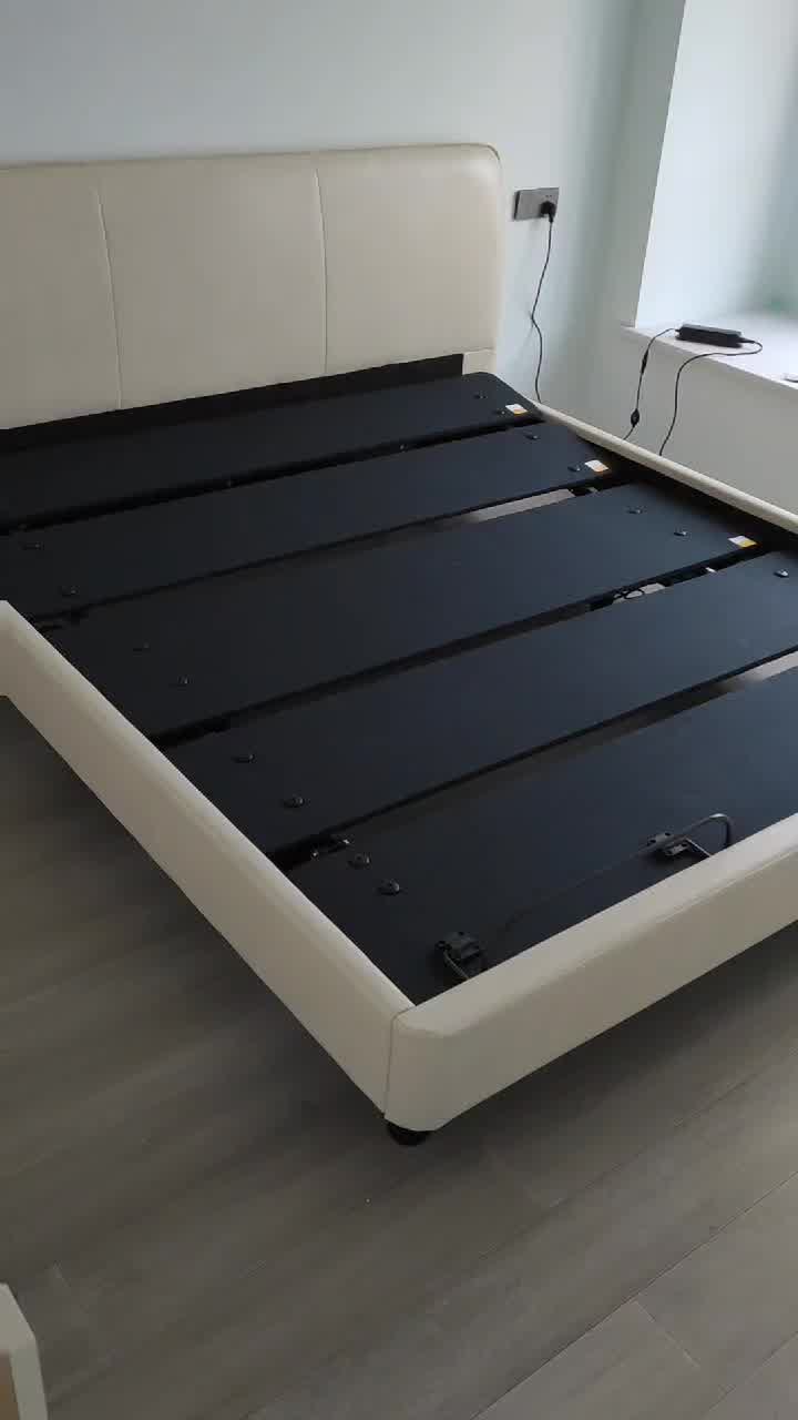 mlily梦百合床 0压智能床电动可升降主卧皮床现代简约环保双人床