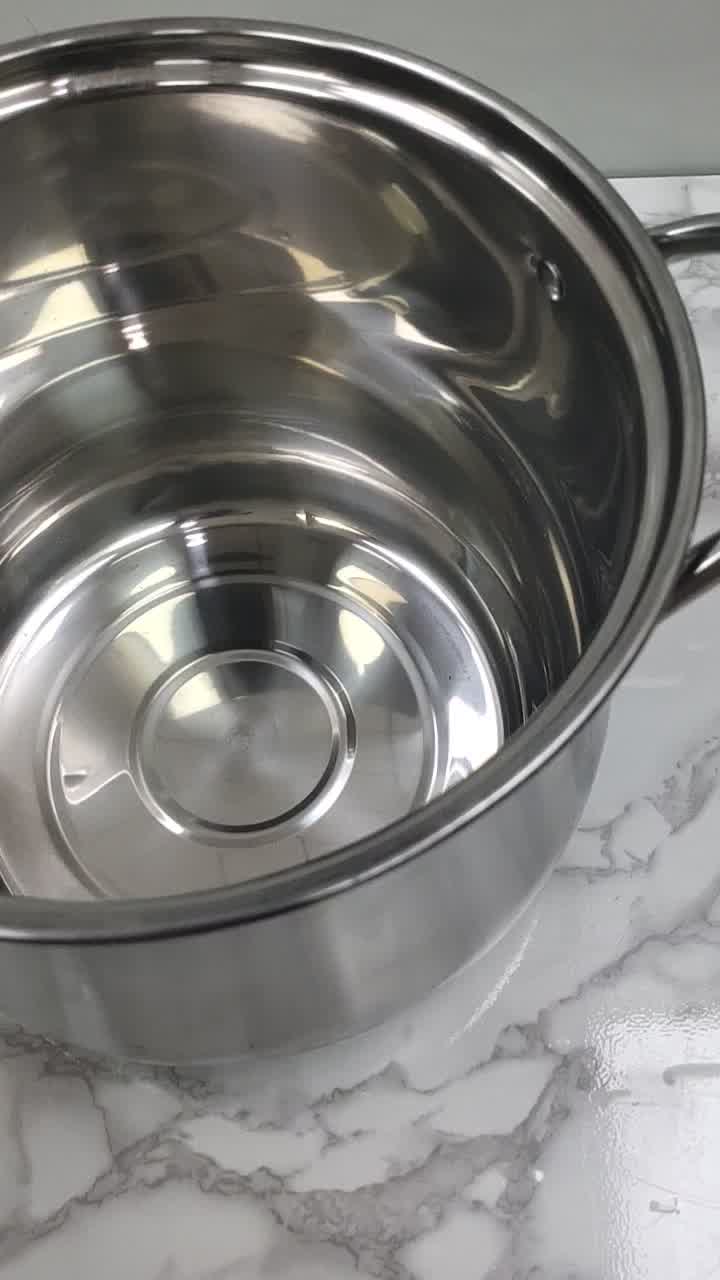 容量煮粥面熬汤高腰炖锅明火电磁炉锅具高腰汤锅22cm大容量加深加厚款