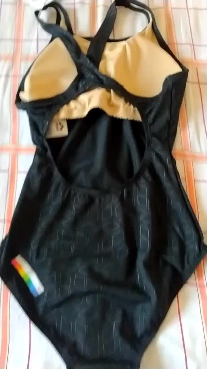 阿瑞娜arena女士泳衣美背显瘦运动连体三角游泳衣女专业健身女泳衣