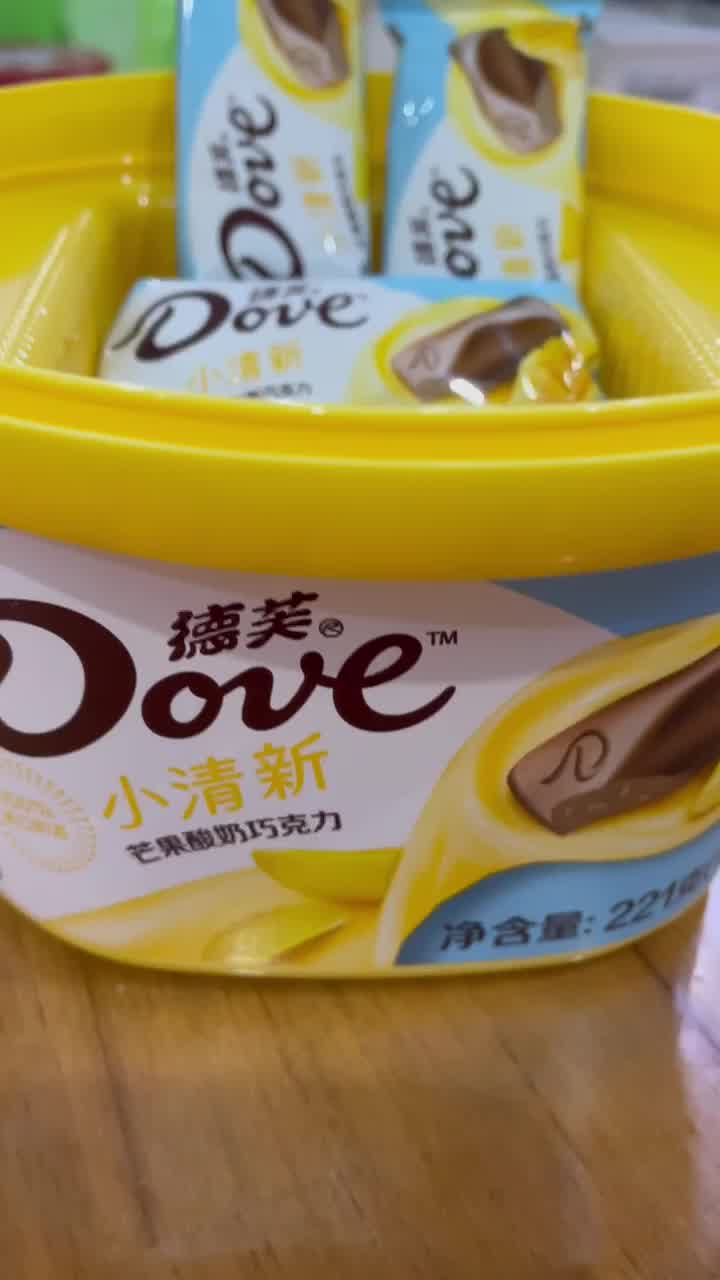 【德芙酸奶芒果牛奶巧克力碗装】德芙 dove 分享碗装芒果酸奶巧克力