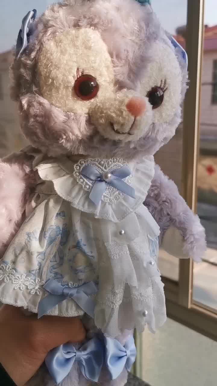 迪士尼disney星黛露骨架款公仔布娃娃毛绒玩具新戴路兔子玩偶同款衣服