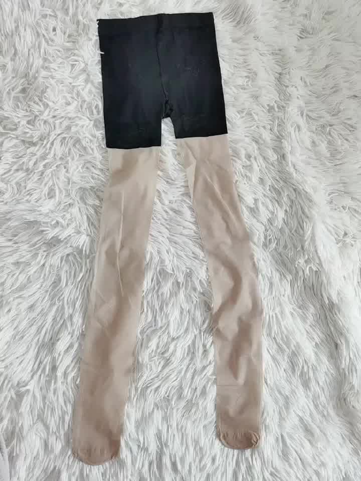 恒源祥防狼袜菠萝袜带安全裤丝袜女防勾丝夏季薄款防走光连体裤袜