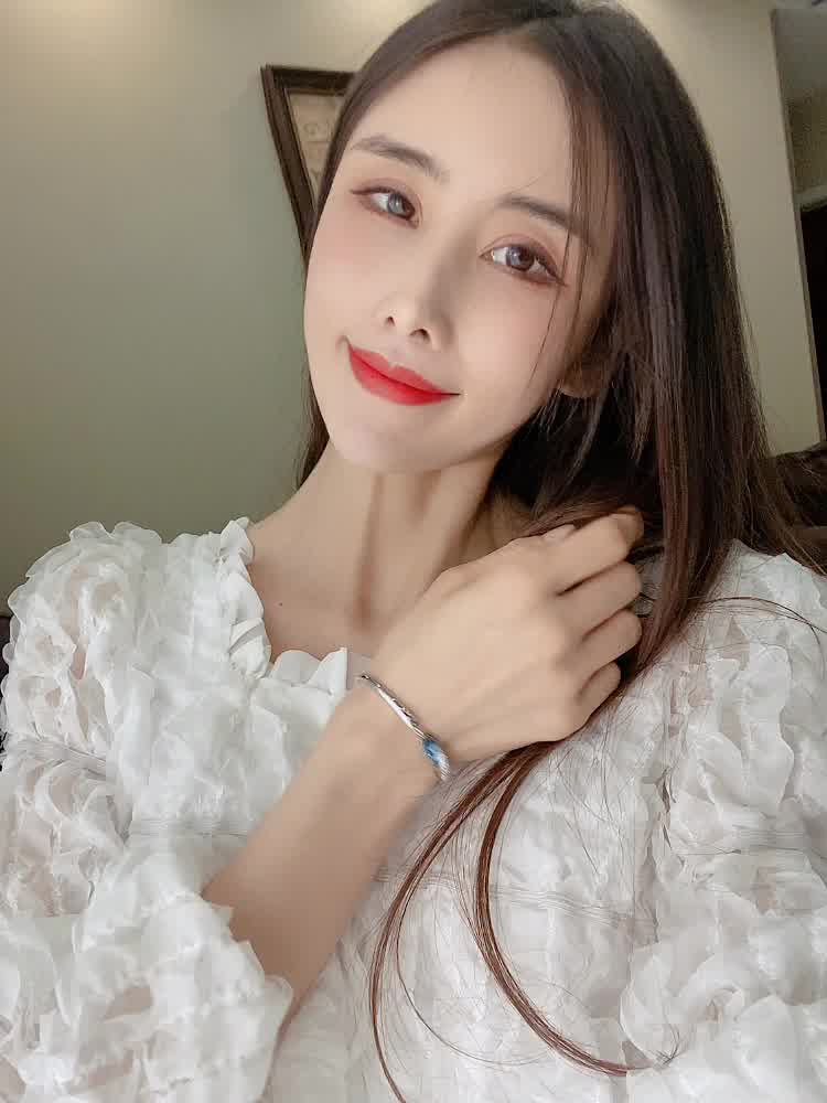 东方佳人官方严选银手链女925银手镯情侣女士银饰银镯子女生生日新款