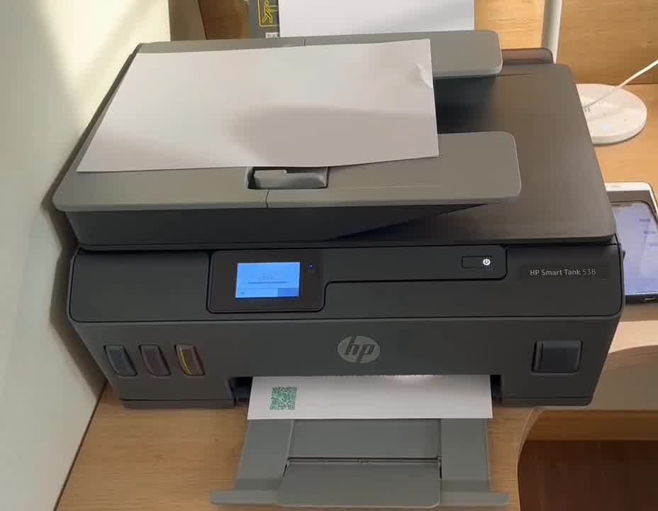 惠普hp538连供无线打印一体机三合一彩色自动多页连续复印扫描家庭