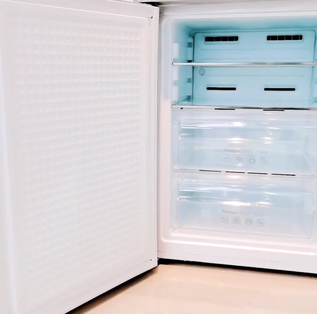 航天民生bcd219wb卧式冰箱家用变频风冷无霜横式小型双门对开橱柜侧