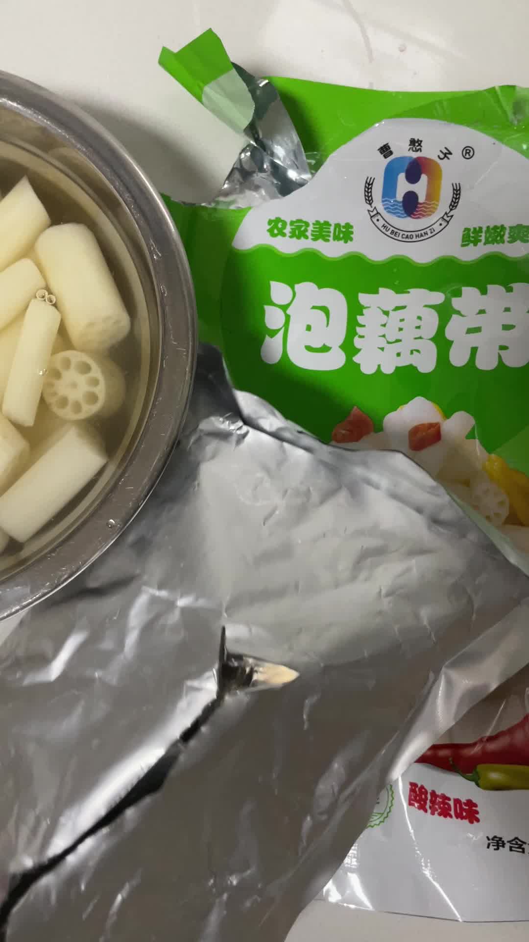 洪湖泡藕带400g 湖北洪湖特产农家泡藕带 酸辣味泡菜莲藕尖 下饭菜