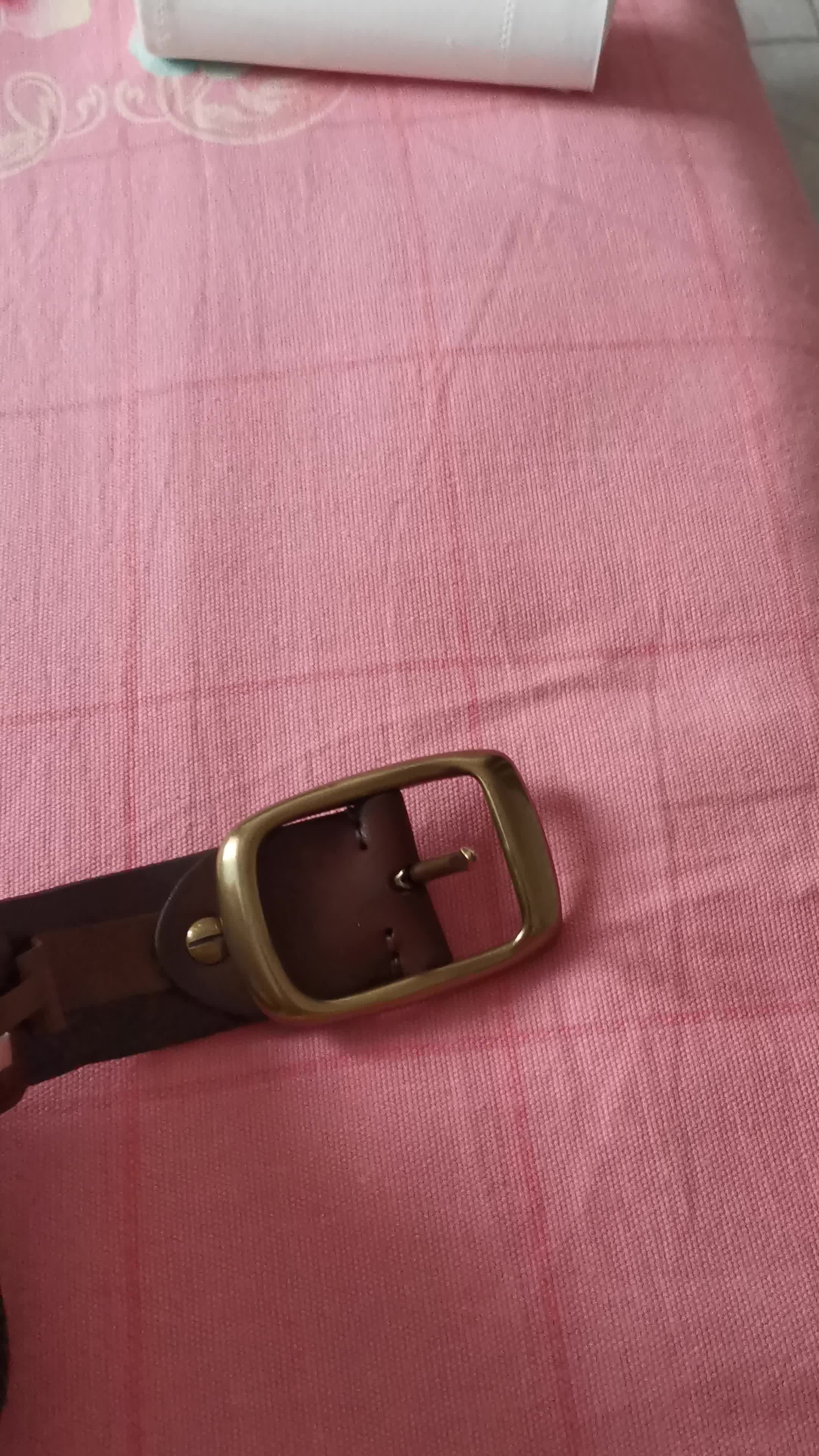 皮带复古牛仔裤腰带简约时尚真皮窄腰带女款针扣铜头裤带男女通用款