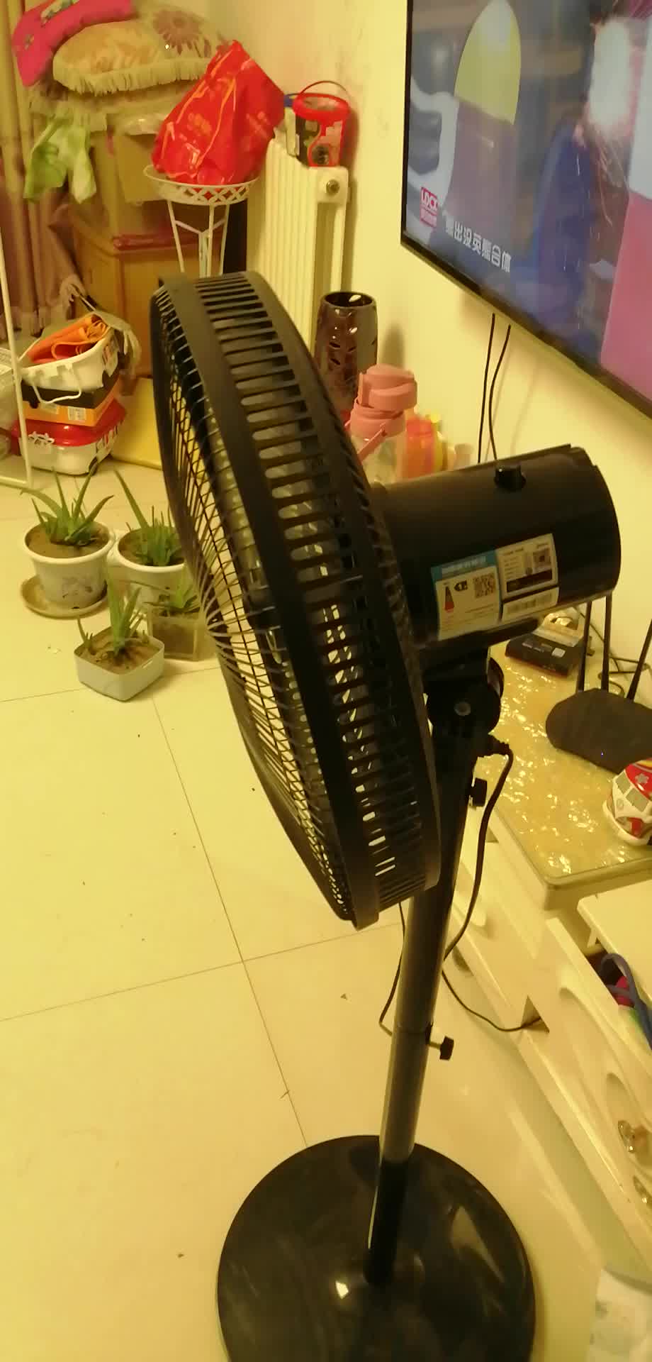 美的midea电风扇家用三叶大风量落地扇机械式台地两用摇头轻音节能