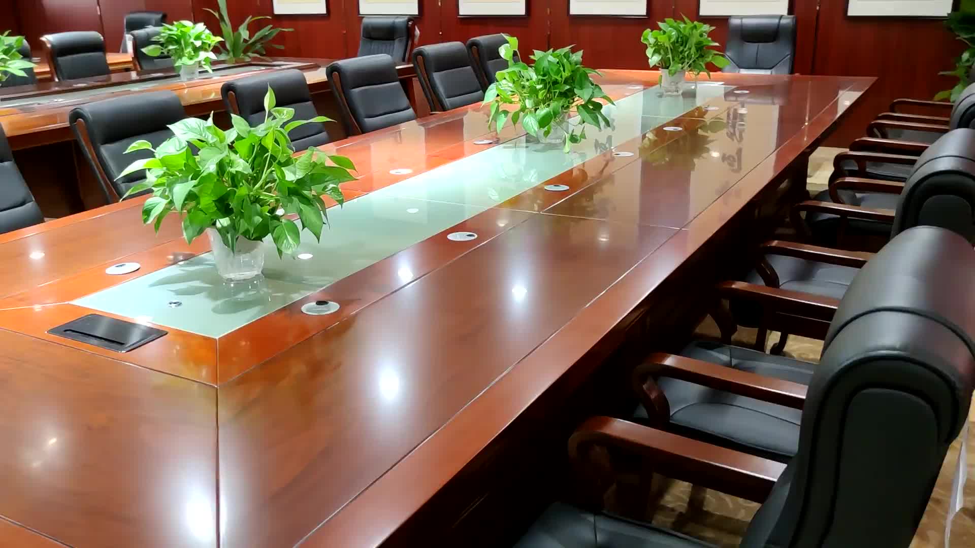 卡潘柏芬(hapibyph)环保中式大型油漆会议桌长桌政府会议室开会接待