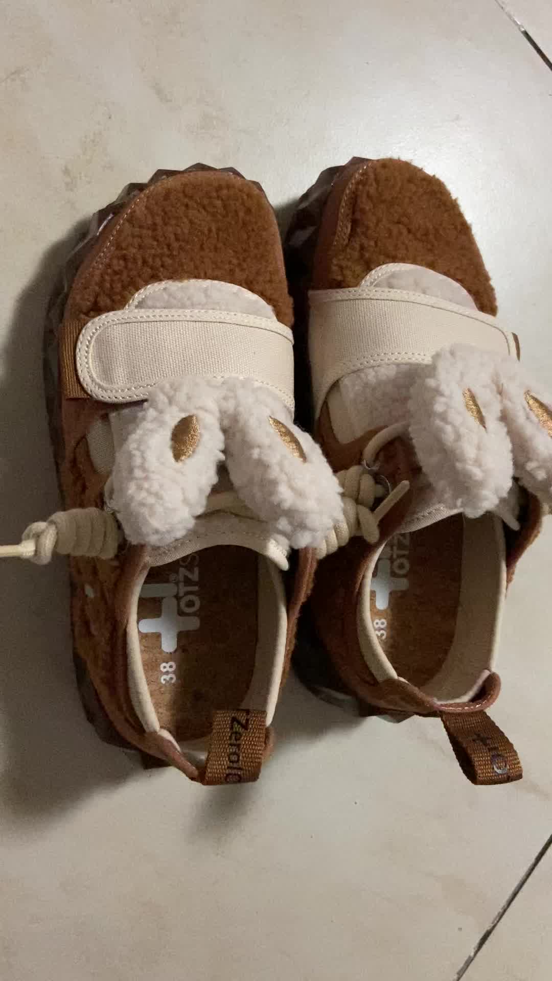 otz丑萌鞋潮流男鞋冬季毛毛鞋冰山果冻鞋子男2022秋冬新品时尚女鞋